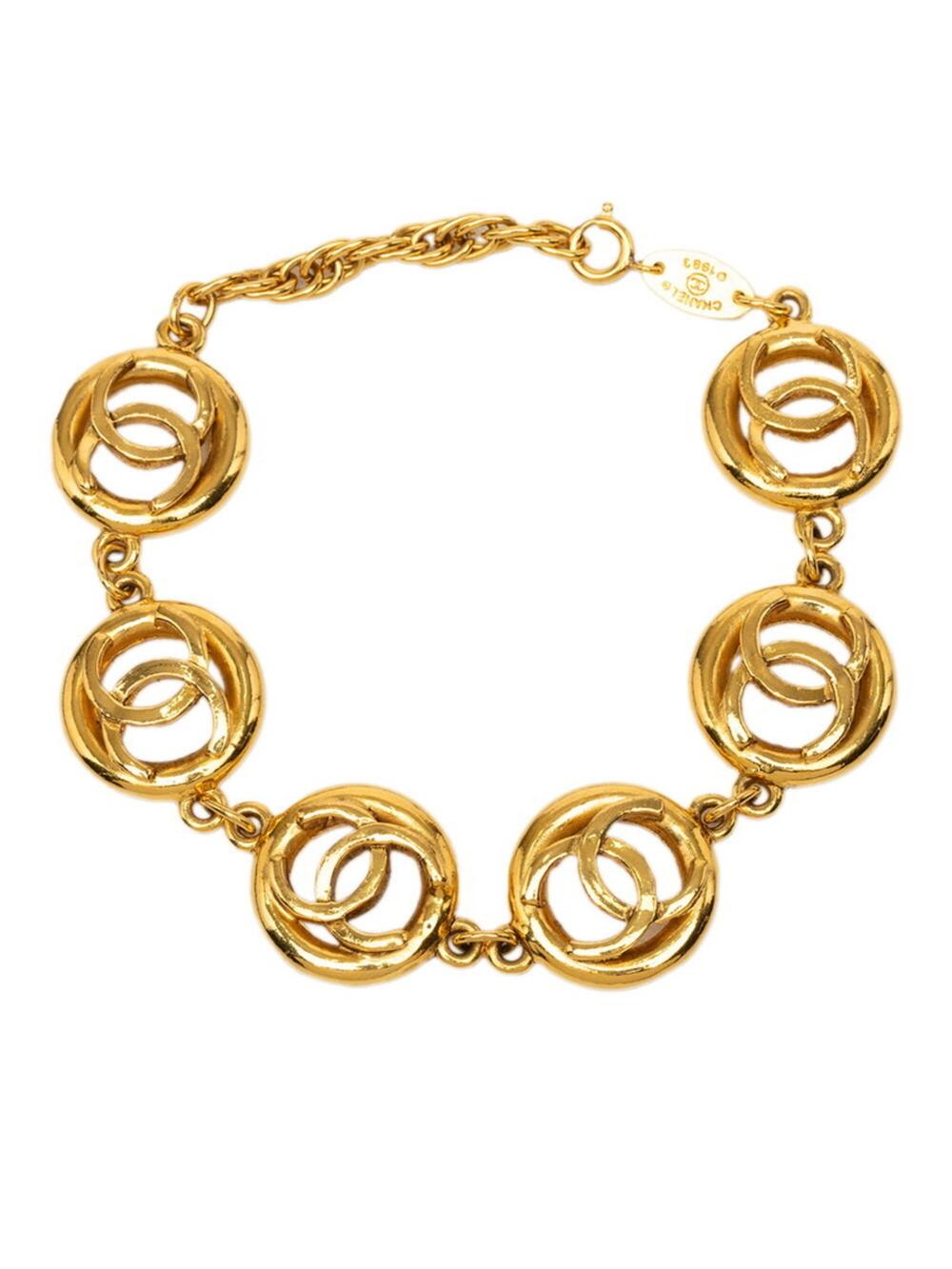 Chanel Cc Logo Chain Bracelet Metal #378288C80B